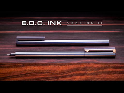 NEW - V2 • Titanium "EDC Ink" Clip, Pocket, & Keychain Pens