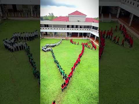 Students came together to create a unique map of India || #trending #shortvideo