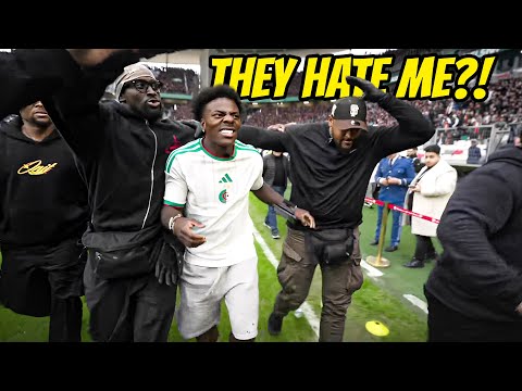 IShowSpeed ​​se fait huer par les ULTRAS et reçoit des jets de bouteilles d'eau lors du derby alg...