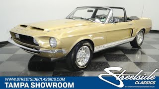 Video Thumbnail for 1968 Ford Mustang Shelby GT500 Convertible
