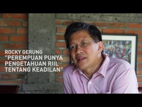 Sorgemagz.com - Rocky Gerung "Perempuan Punya Pengetahuan Riil Tentang Keadilan"