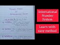 International Number System International Number Names