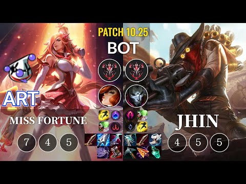 RJ Art Miss Fortune vs Jhin Bot - KR Patch 10.25