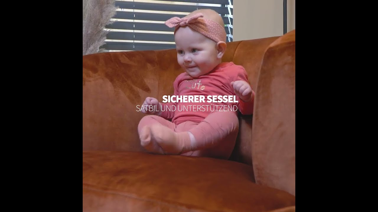 Stillsessel Ruby Chenille ockergelb/cognac