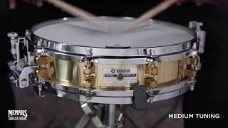 Video thumbnail for Used Yamaha 14x3.5 Brass Piccolo Snare Drum (USD493) by Memphis Drum Shop