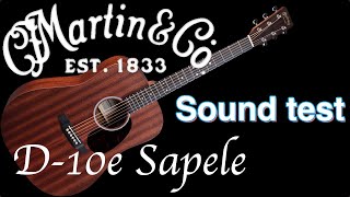 Video thumbnail for Martin D-10e Sapele / Sound Test by CHOI SAM