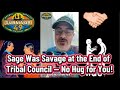 Sage Was Savage at the End of This Survivor 49 Tribal Council — No Hug for You!