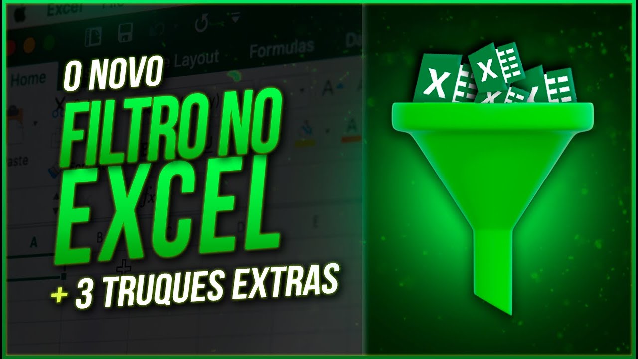 O novo FILTRO do excel + 3 truques extras