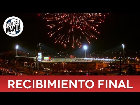 Recibimiento Final - Santa Fe vs Huracán - Copa Sudamericana 2015