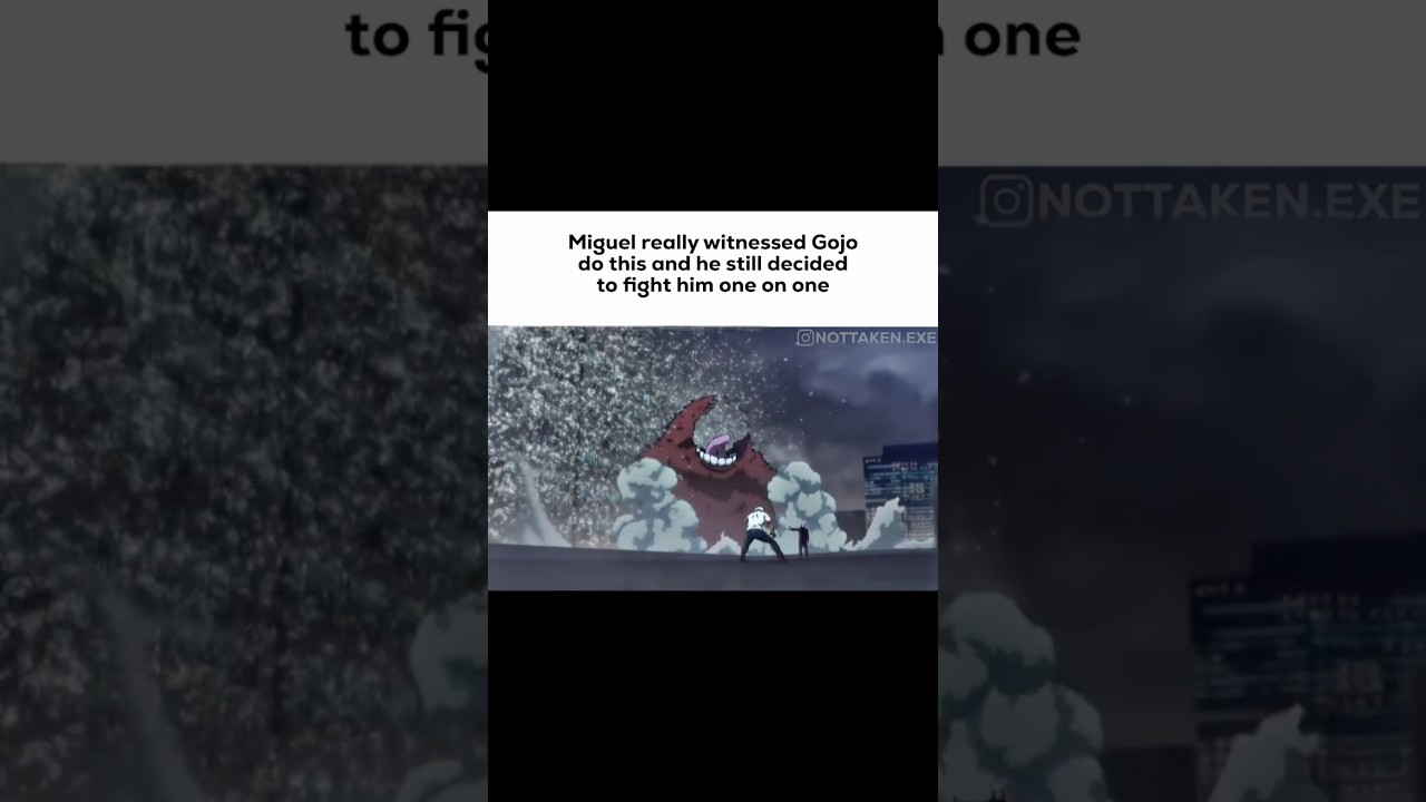 I would’ve ran so fast 😂… #jjk#jujutsukaisen#jujutsukaisenedit#gojosatoru