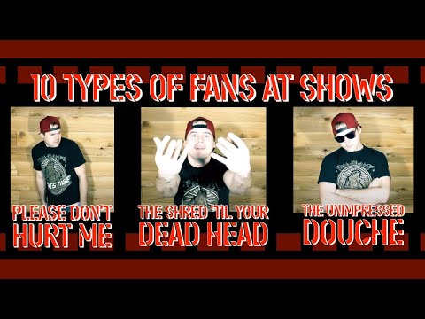 10 types of fans at shows
