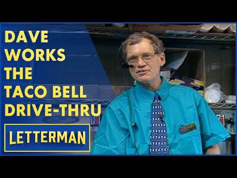 Dave Works The Taco Bell Drive-Thru | Letterman