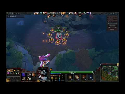 DOTA 2 - Incredible Clockwerk's hook on charging Spirit Breaker - WITHOUT VISION!!!