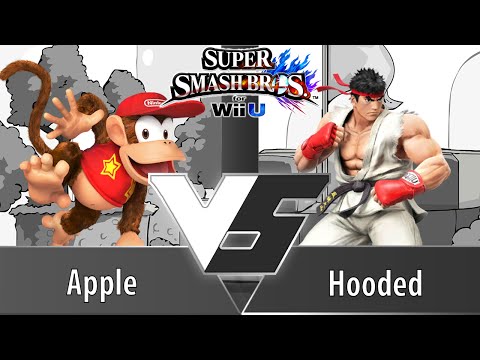 Smashadelphia - Hooded (Ryu) vs Apple (Diddy Kong) - Smash 4 Wii U