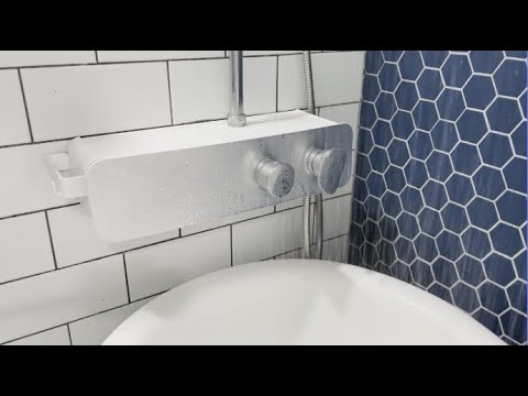 Clawfoot Bathtub Filling ASMR // Shower 🚿 Running + Bubbles 🫧 1 Hour Loop to Calm & Relax