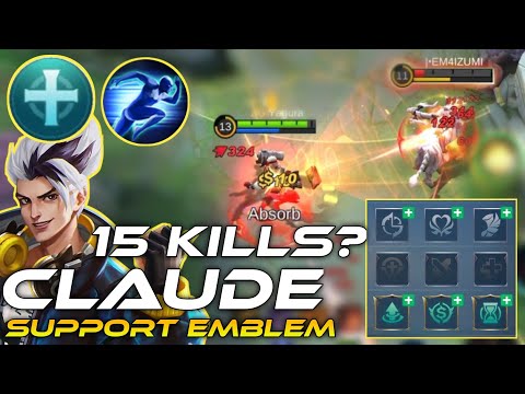 BEST SUPPORT EMBLEM FOR CLAUDE | CLAUDE BEST BUILD 2023 | CLAUDE TUTORIAL 2023