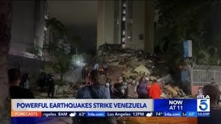 Powerful earthquakes strike Venezuela