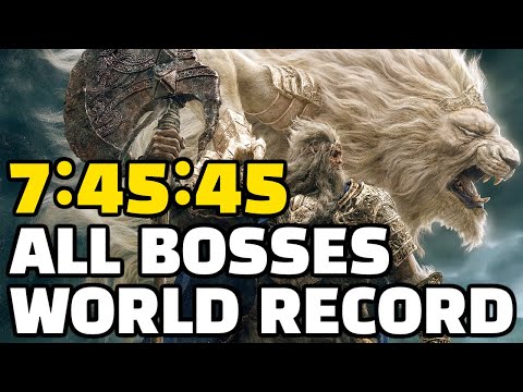 Elden Ring All 165 Bosses Speedrun in 7:45:45 (Former World Record)