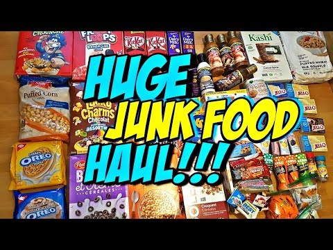 HUGE CANDY, CHOCOLATE, CEREAL and IIFYM HACK FOODS HAUL/UNBOXING! American & Canadian