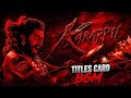 KARAPPU Karuppa Koda Va BGM Karappu Movie Title Card BGM