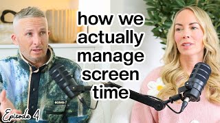 How We Actually Manage Our Kids Screen Time! Setting boundaries in a tech driven world 📱🎙️