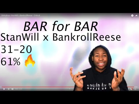 003 BAR for BAR: DECENT ShittyBoyz x BankrollReese (61%) - Critical (REACTION)