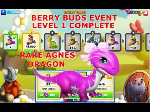 BERRY BUDS EVENT-DRAGON MANIA LEGENDS | SOLO EVENT | LEVEL 1 | AGNES DRAGON | DML | HD
