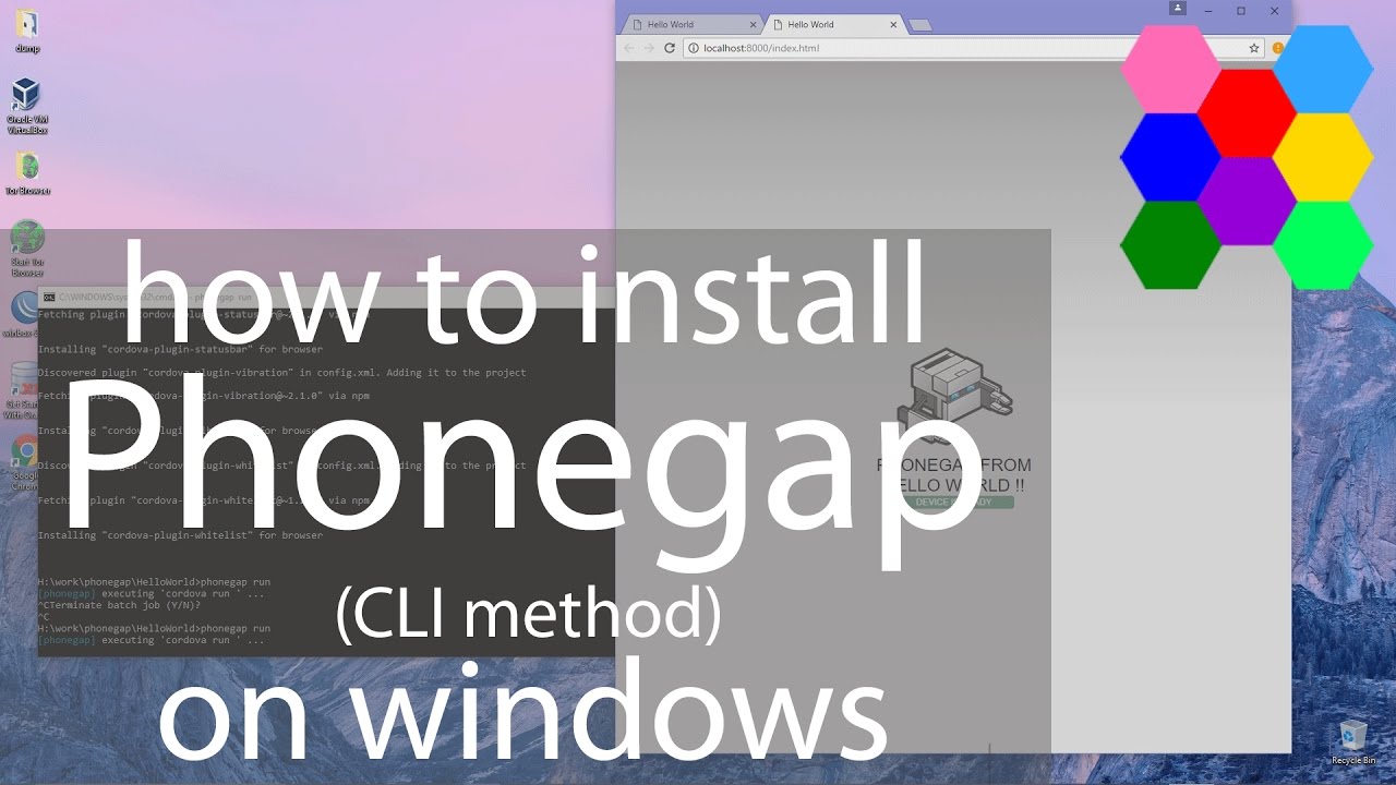Install and Get Started PhoneGap on Windows For Beginners (CLI Method)