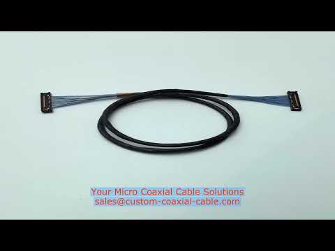 82289-100B-02-D micro coax assembly how to make a coaxial connector FEP jacket micro connector types