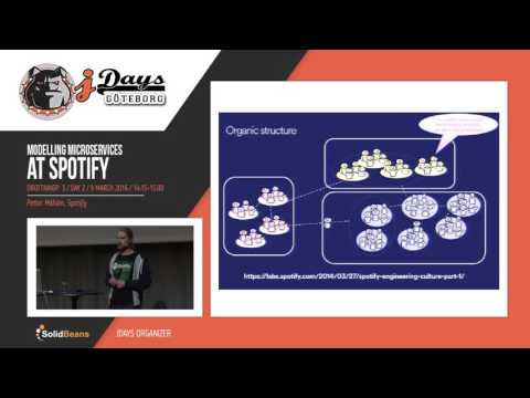 Modelling Microservices at Spotify. Speaker: Petter Måhlén