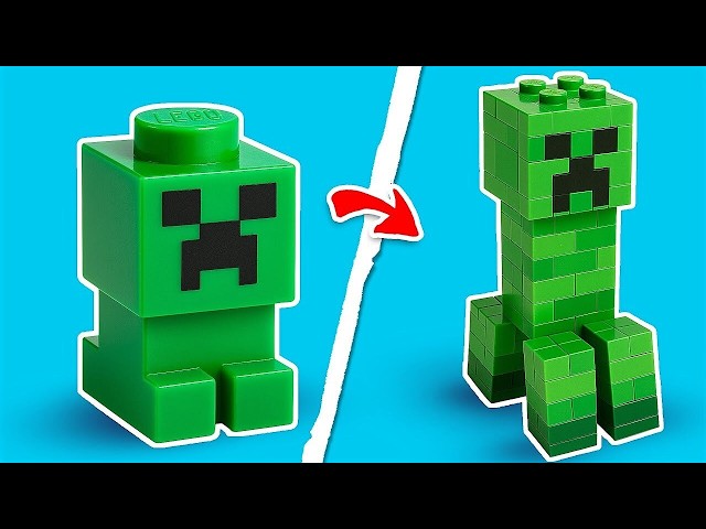 100 Minecraft Builds… But All in LEGO SDDEFAULT Thumbnail