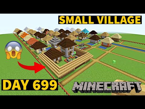 I build Small Village in Minecraft Creative mode 2023 Day 699