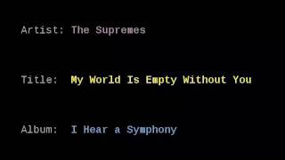 The Supremes - My World Is Empty Without You (1966)