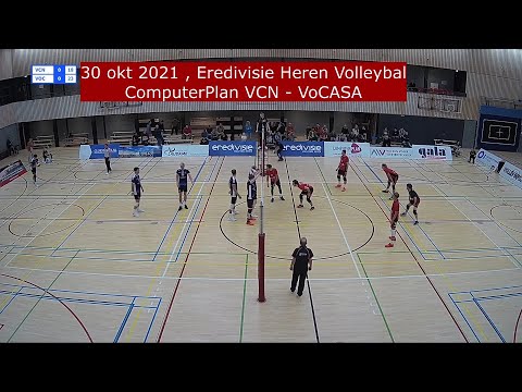 2021-10-30 ComputerPlan VCN - VoCASA (set eindes, 3 min) Eredivisie Heren Volleybal