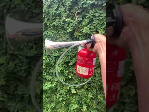 Buzina ar com extintor ( teste )