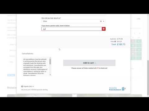 How to apply an ACE Promotional or Discount Code