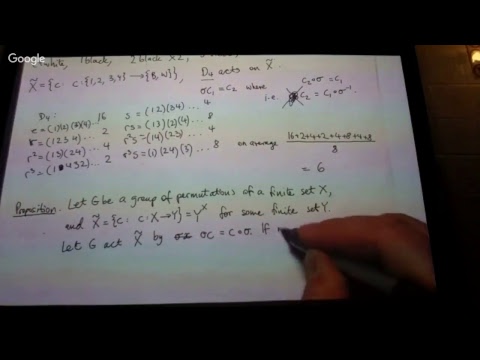 Groups 18a: The Orbit-Counting Lemma – Proof and applications