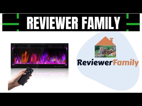 Electric Fireplace Inserts 42 Inch Wide, 12 Adjustable Color Flame & Brightness, Touch Screen