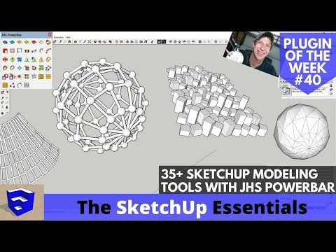 JHS Powerbar - 35+ Tools for SketchUp - All Explained! SketchUp Plugin of the Week #40
