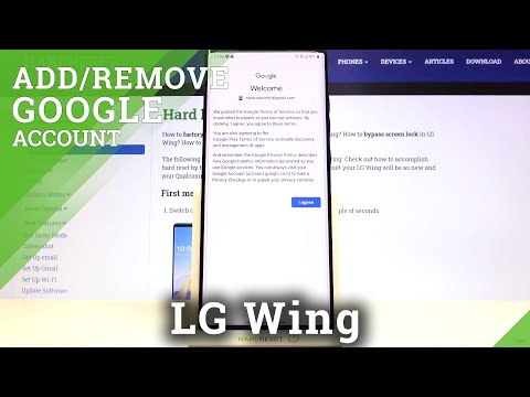 How to Add & Remove Google Account on LG Wing – Manage Google Account