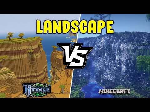 Hytale vs Minecraft Landscape Generation Comparison 🏞️