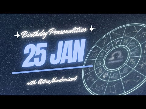 25 January Zodiac Horoscope: Birthday Personality & Traits Revealed