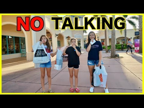 NO TALKING SHOPPING CHALLENGE " NO SPEAKING " HAUL | SISTER FOREVER Video