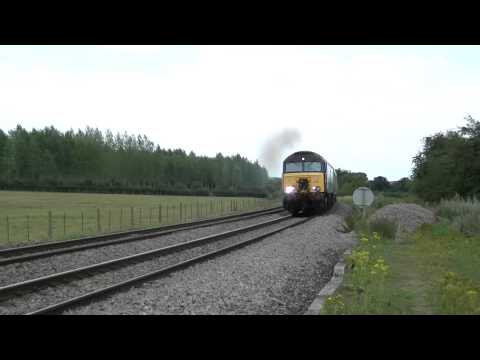57316 on the 1w91 Cardiff-Holyhead service past Moreton-On-Lugg 2.8.2011.MTS