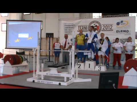 EPF 18th European Benchpress Championship 2012 - victory ceremony women -72 -84 +84kg