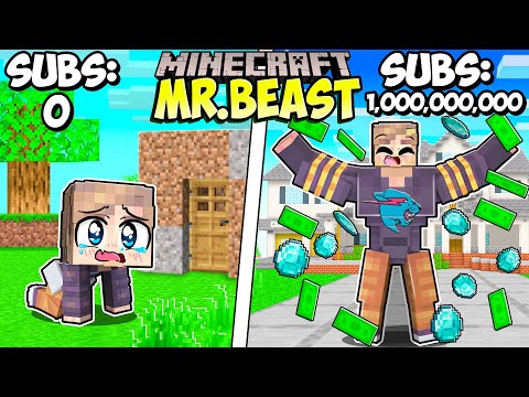 I Survived 100 Days as MR BEAST in Minecraft
