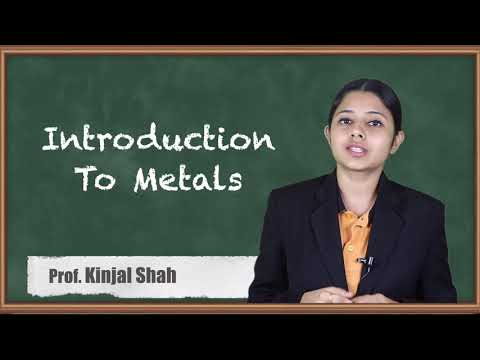 Introduction To Metals - Metals, Alloys, Cement and Refractory Material - Applied Chemistry 2