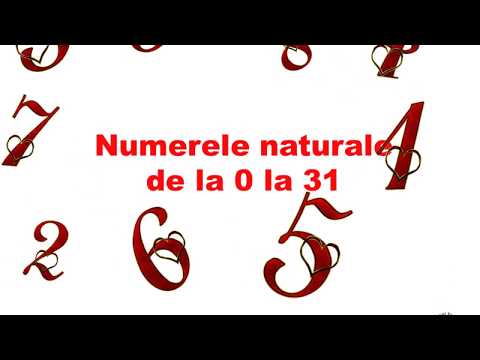Numerele naturale de la 0 la 31- ordonare, comparare