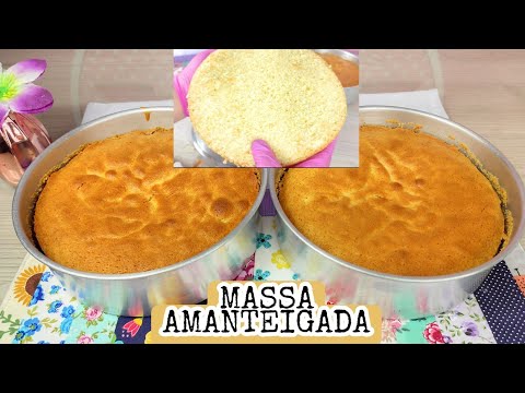 MASSA AMANTEIGADA SEM COMPLICAÇÃO - SUPER MACIA E ESTRUTURADA PARA BOLOS DE FESTAS