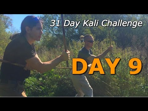DAY 9 600 Double Stick Strikes with Footwork! 31 Day Kali Drills Challenge.